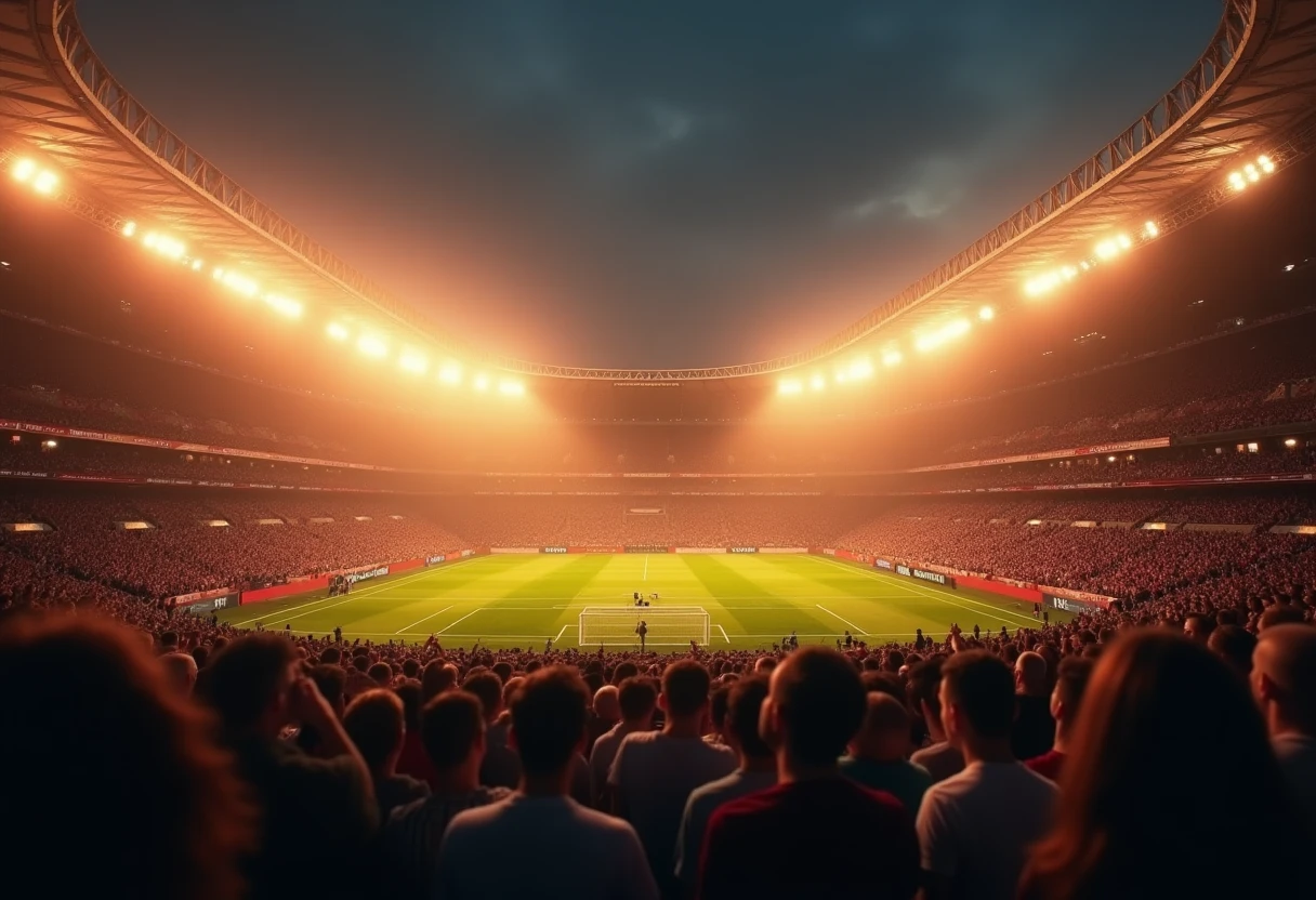 Dramatisches Fußballspielmoment