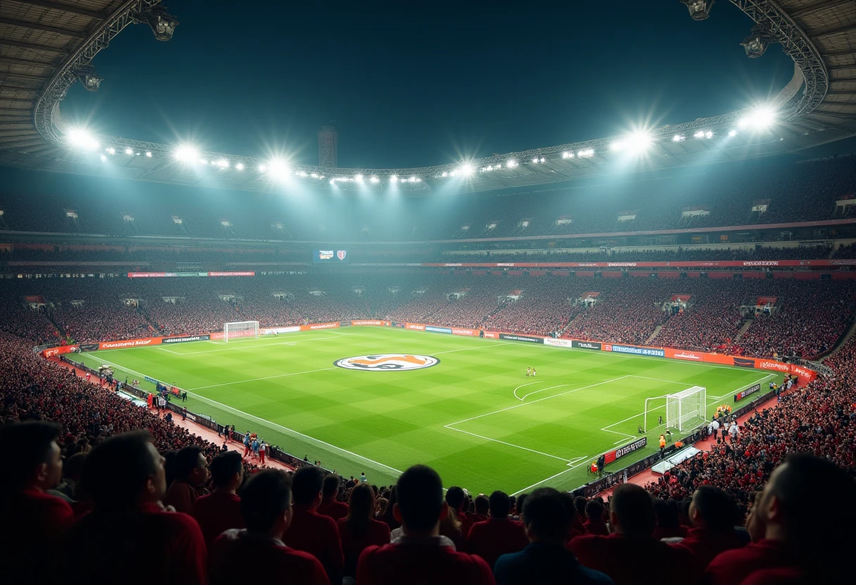 Exciting Bundesliga stadium atmosphere