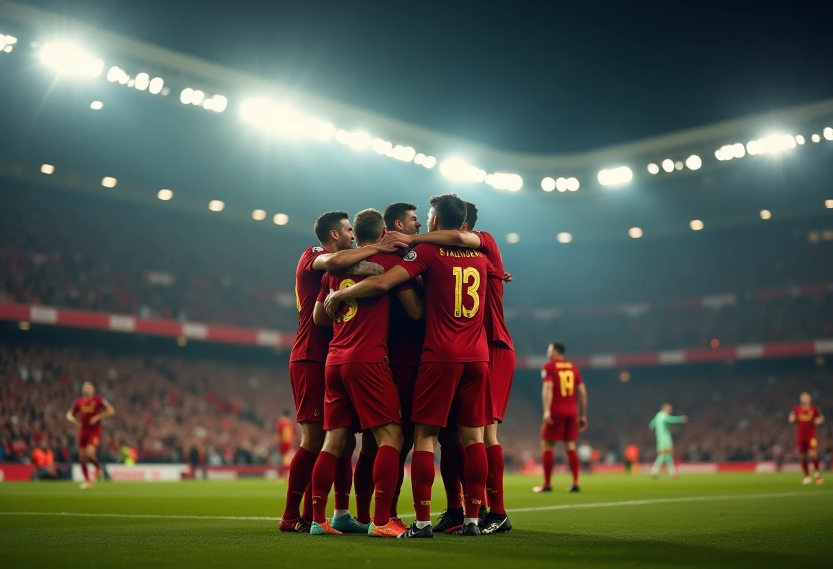 Celebración de gol en la Bundesliga