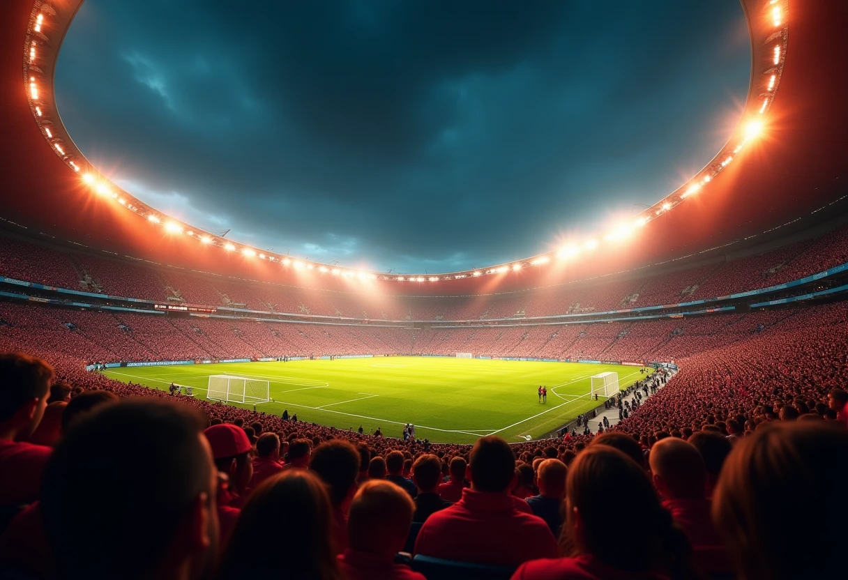 Emoción en el estadio durante un partido