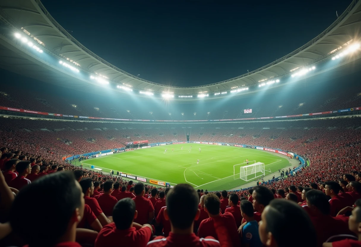 Ambiente vibrante en un estadio de fútbol