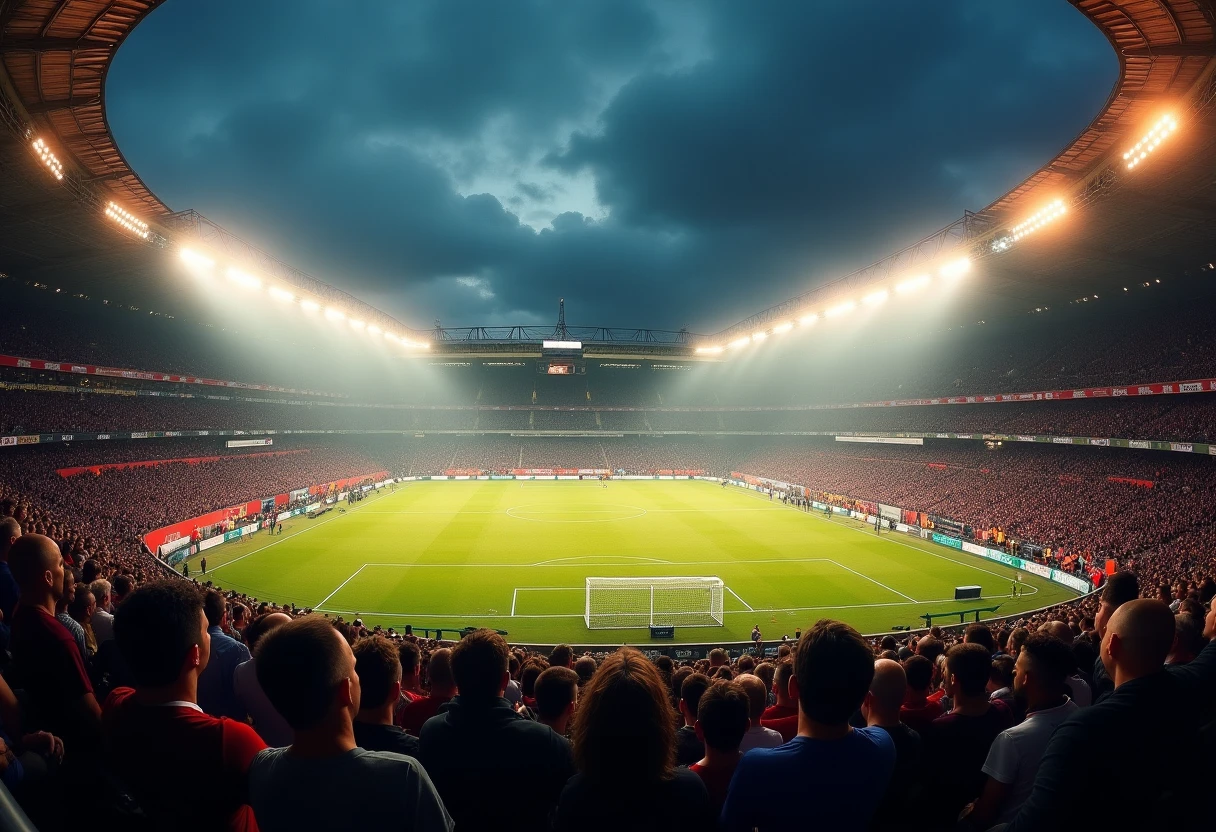 Stadion podczas meczu Ligi Mistrzów