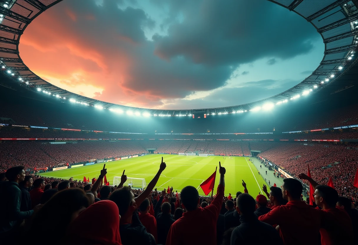 Atmosphere of a Ligue 1 match