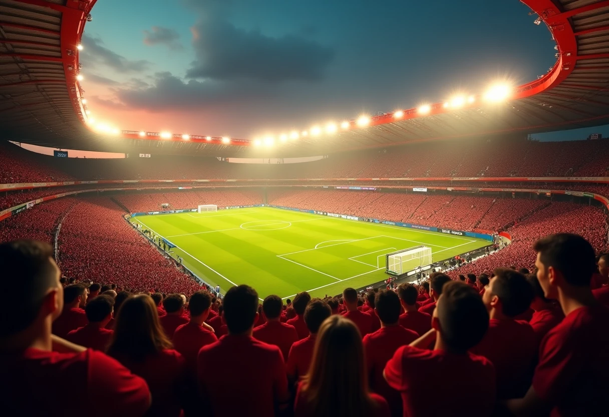 Estadio lleno de aficionados