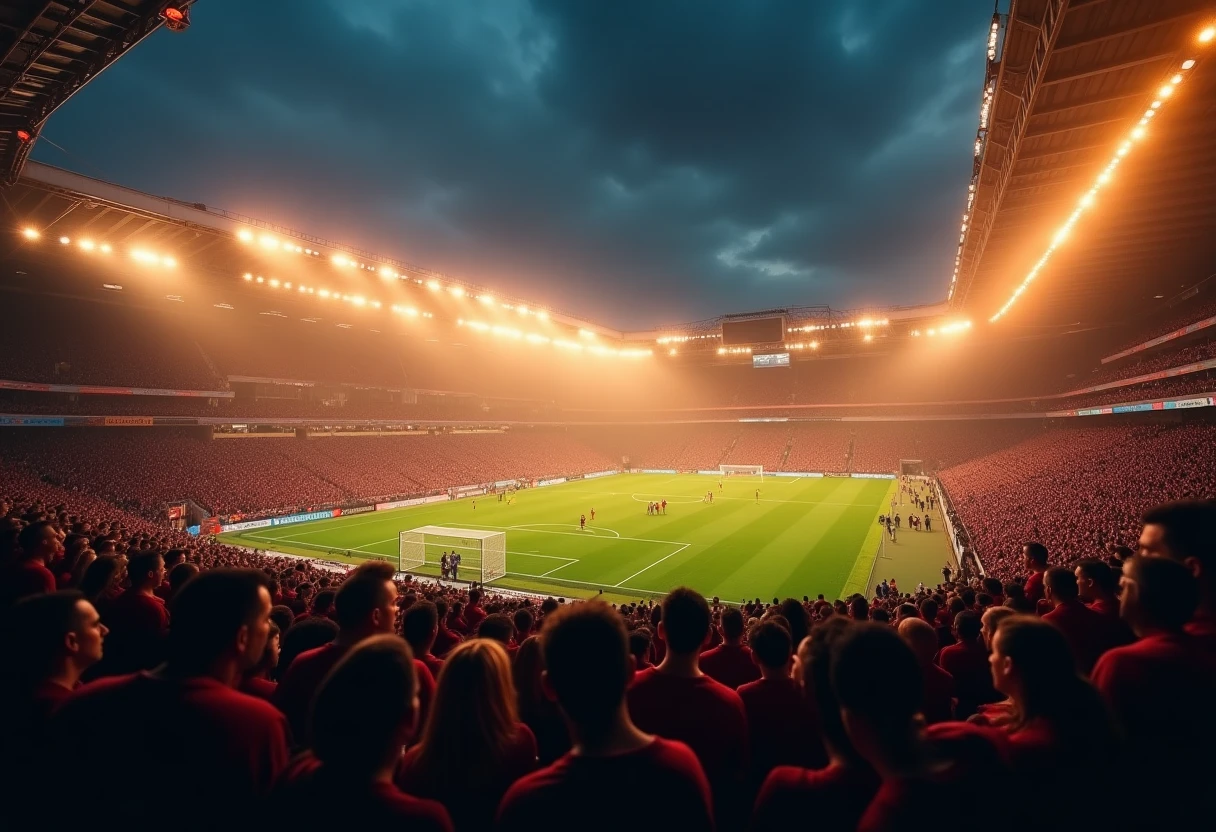 Intense football match