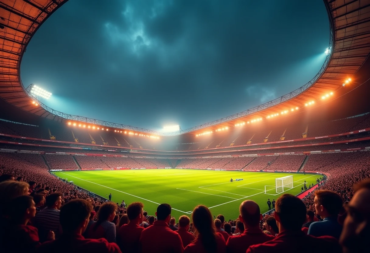 Ambiance de match de football