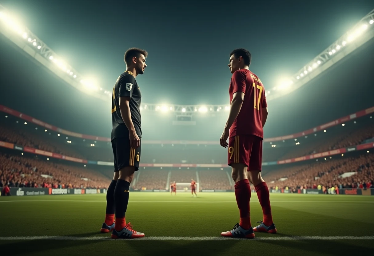 Equipos rivales en un partido clásico de la Copa Libertadores