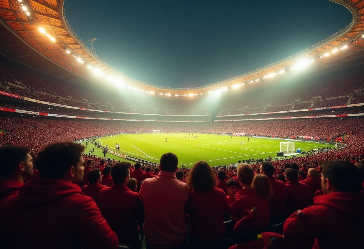 Ambiente vibrante en un estadio de fútbol