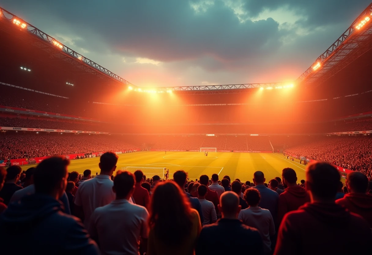 Pre-match stadium atmosphere