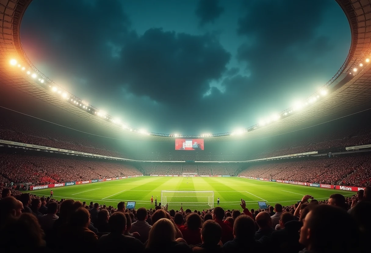 Stadion vol spanning tijdens de Wereldbeker
