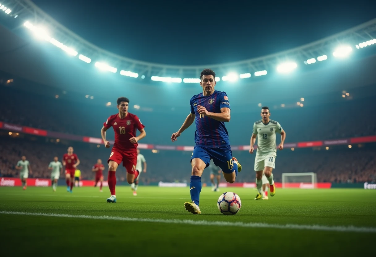 Intense World Cup match