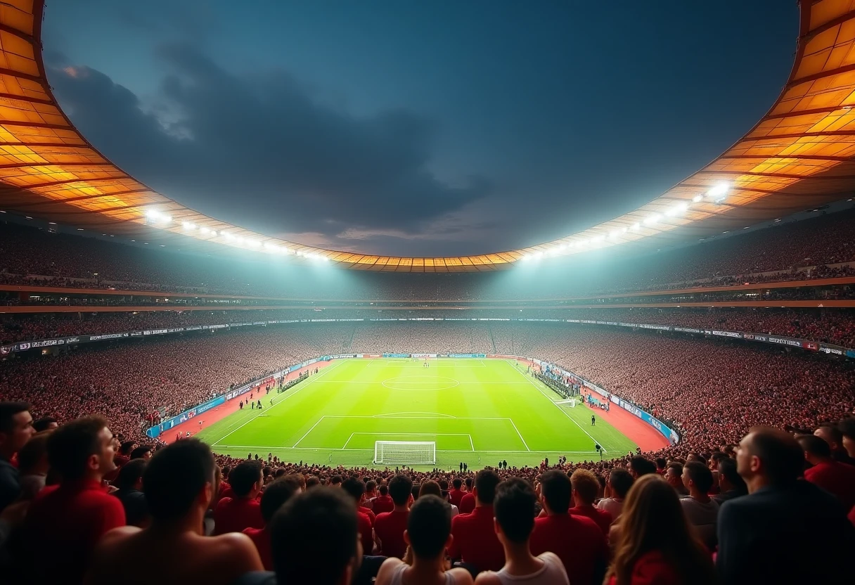 Panoramic World Cup match view