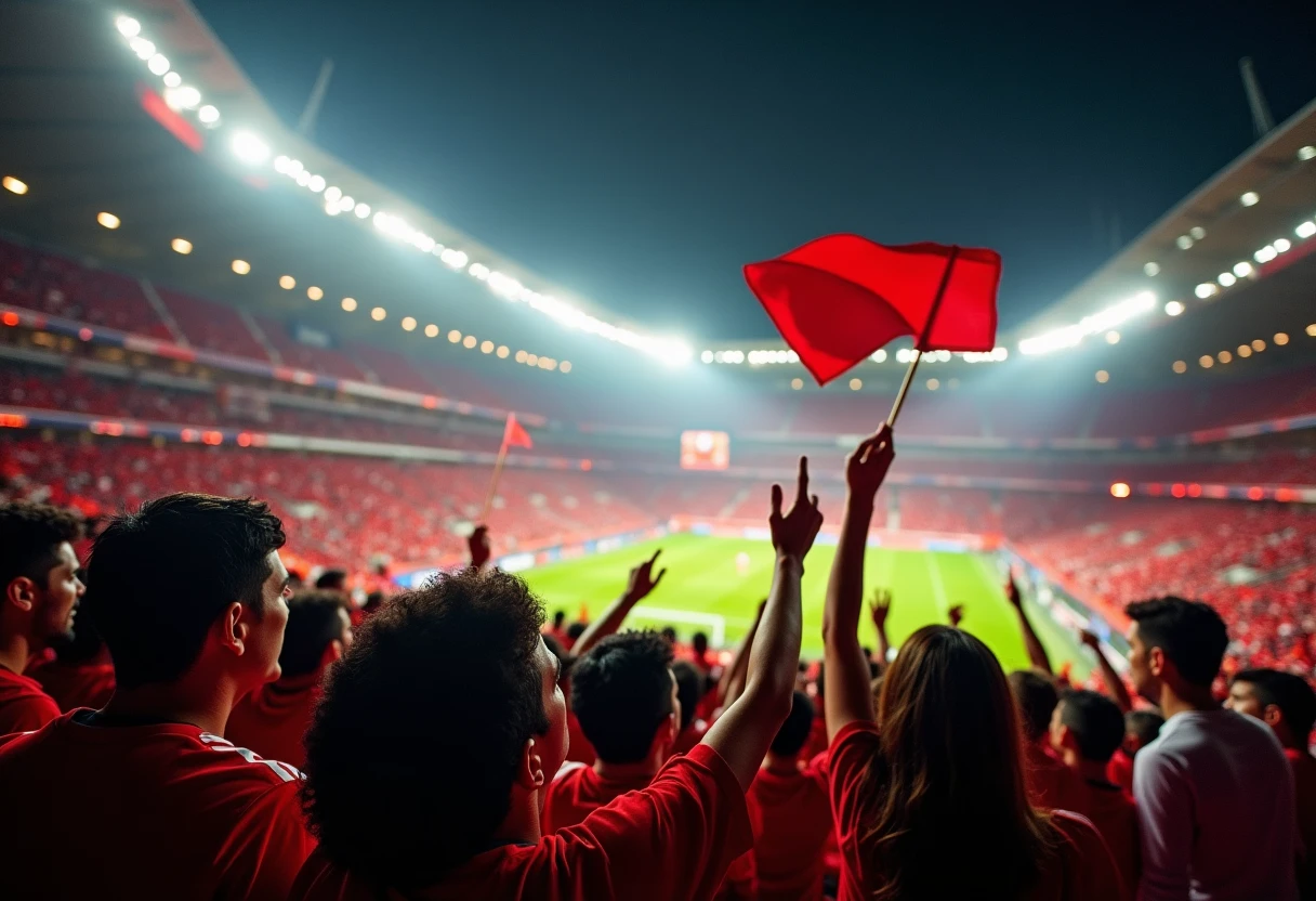 Fanáticos del Bayern en acción